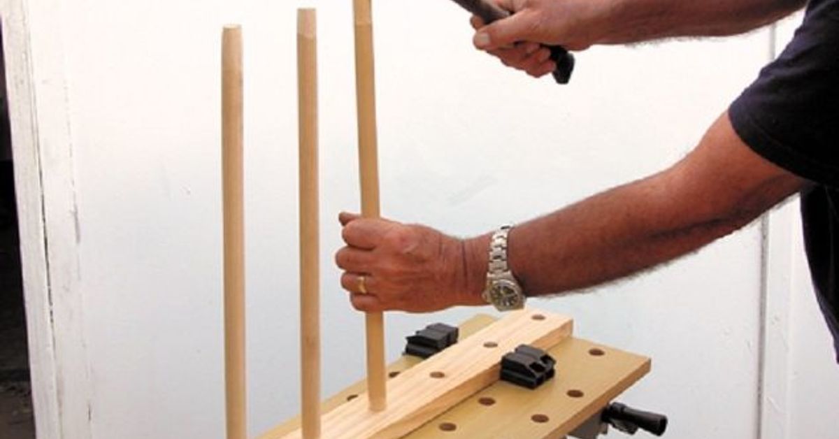 DIY Wooden Hanging Pot Rack