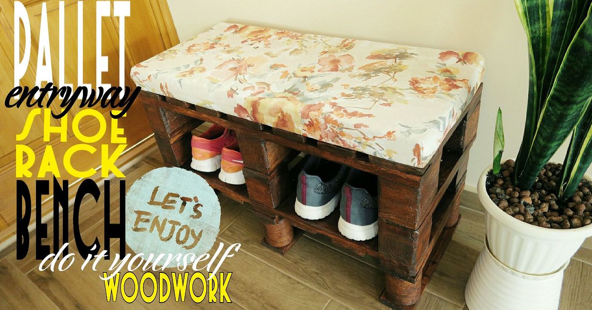How to Turn a Pallet into a Stunning Shoe Rack