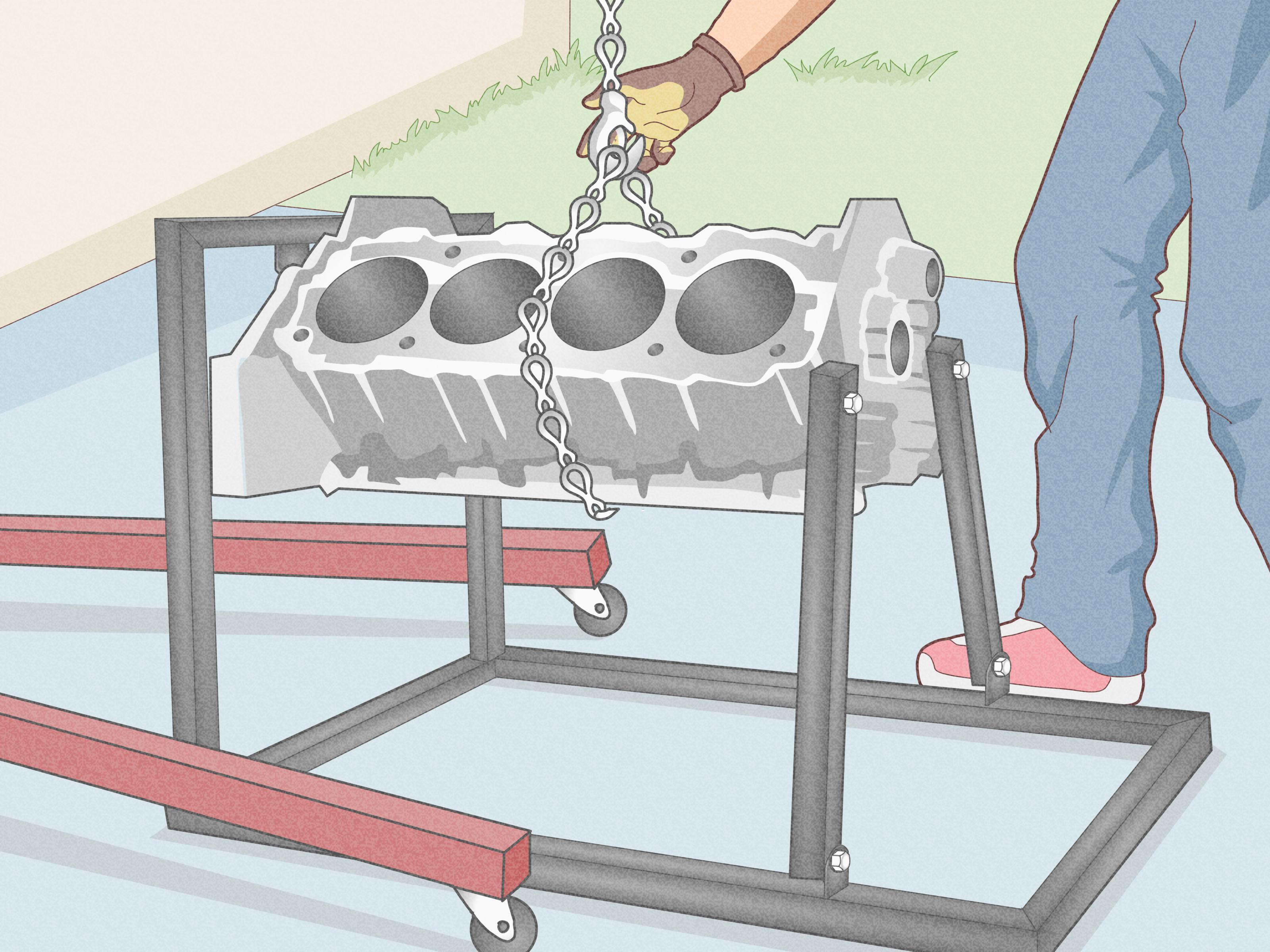 Easy Ways to Make an Engine Stand: 15 Steps