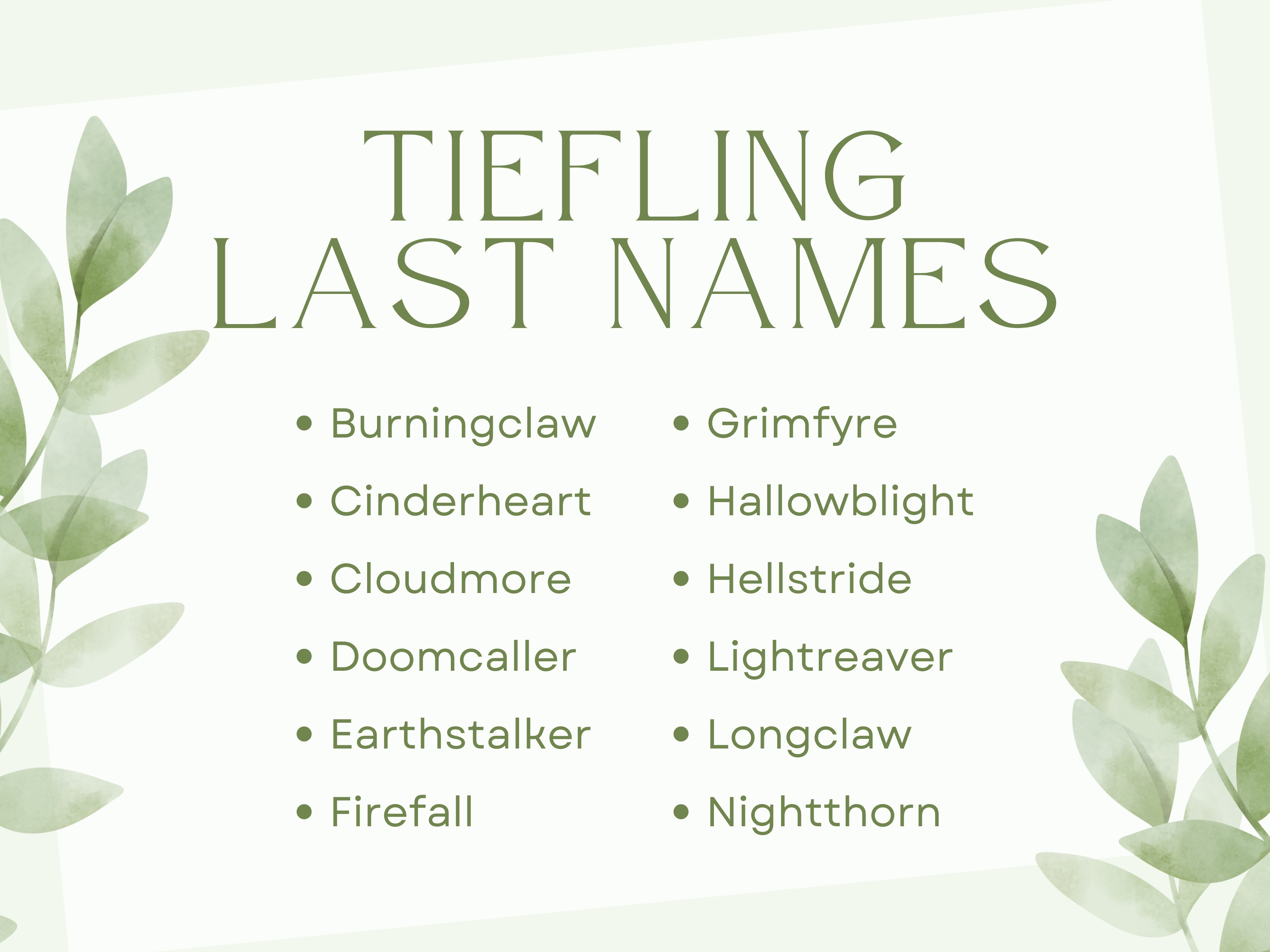 160+ Best Tiefling Names for Your D&D 5e Character