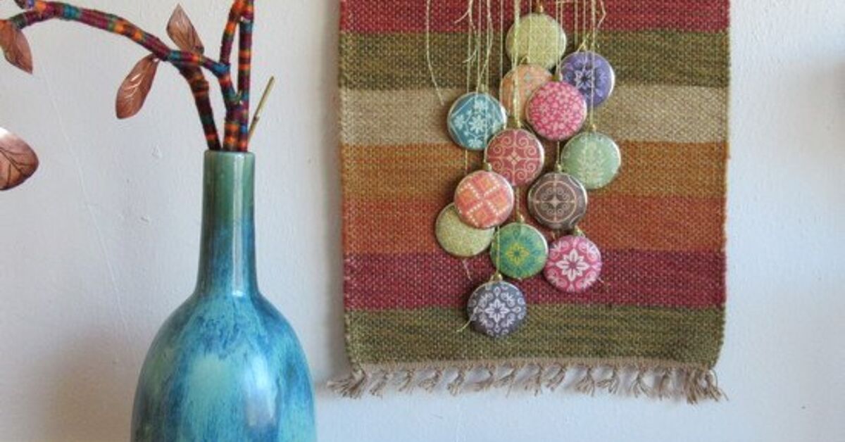 Boho Repurposed Placemat Wall Hanging