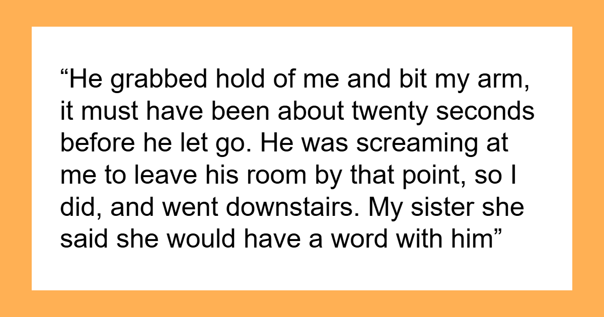 Overwhelmed 14YO Autistic Teen Bites Aunt, She Refuses To Meet Again As His Mom Won’t Punish Him