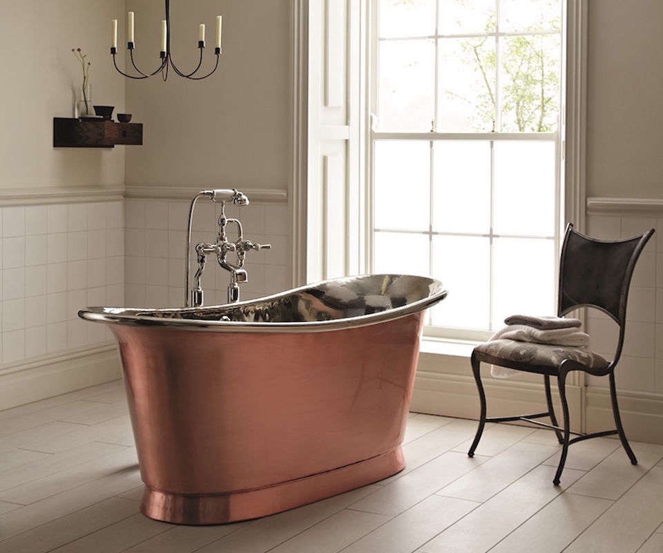 Babylon Brushed Copper Bath