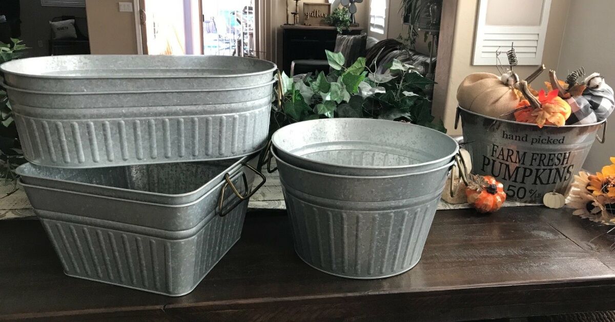 How to Decorate Galvanized Bucket Makeover