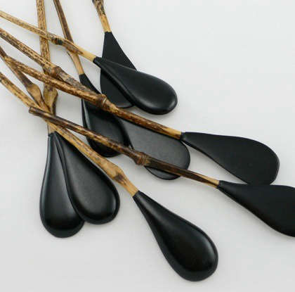 Urushi Bamboo Spoons