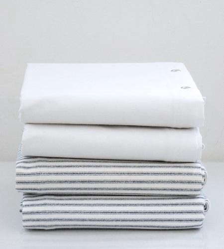Bath: Cotton Duck Shower Curtains from Brook Farm General Store