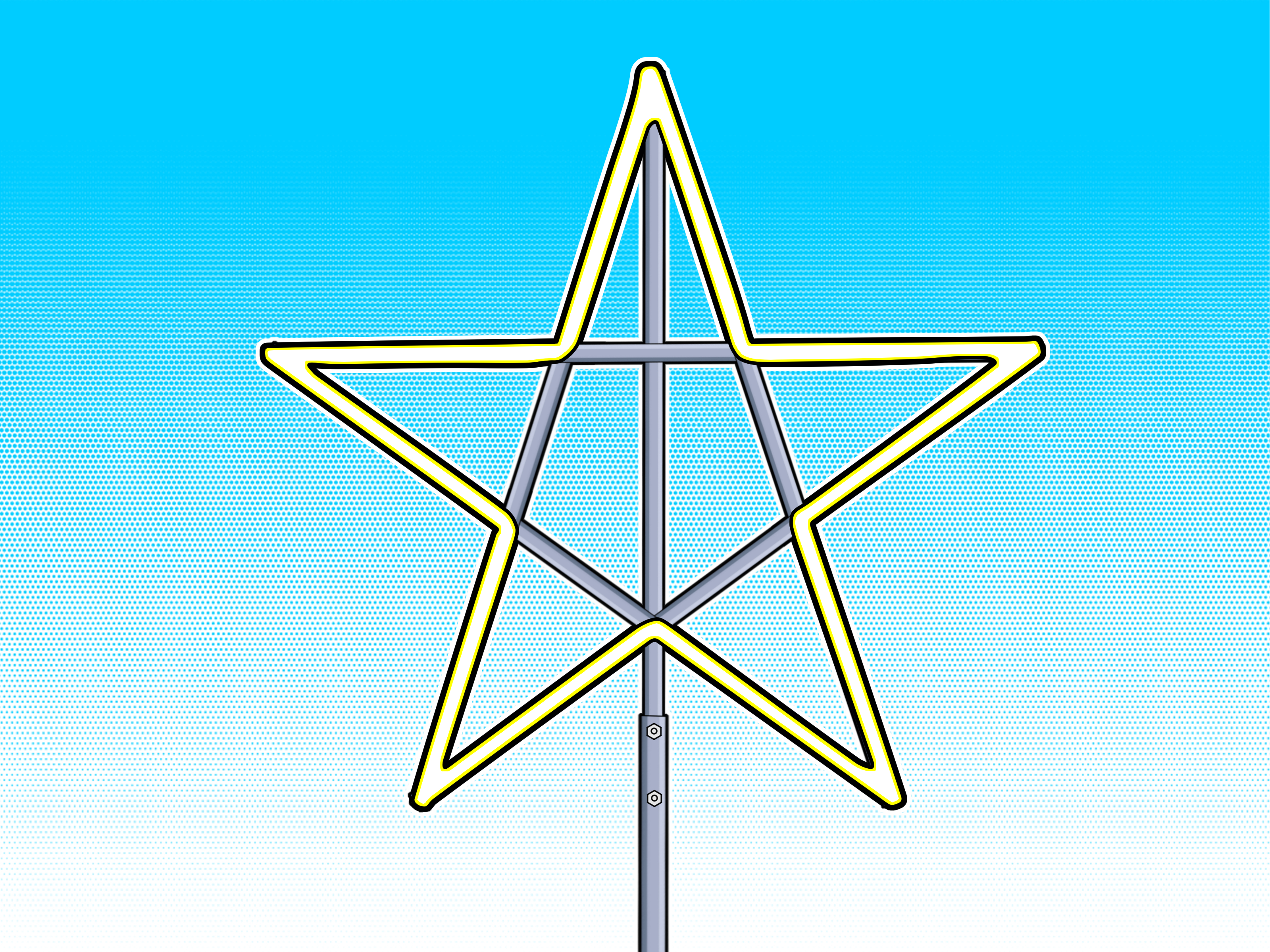 How to Make a Large Christmas Star: 9 Steps