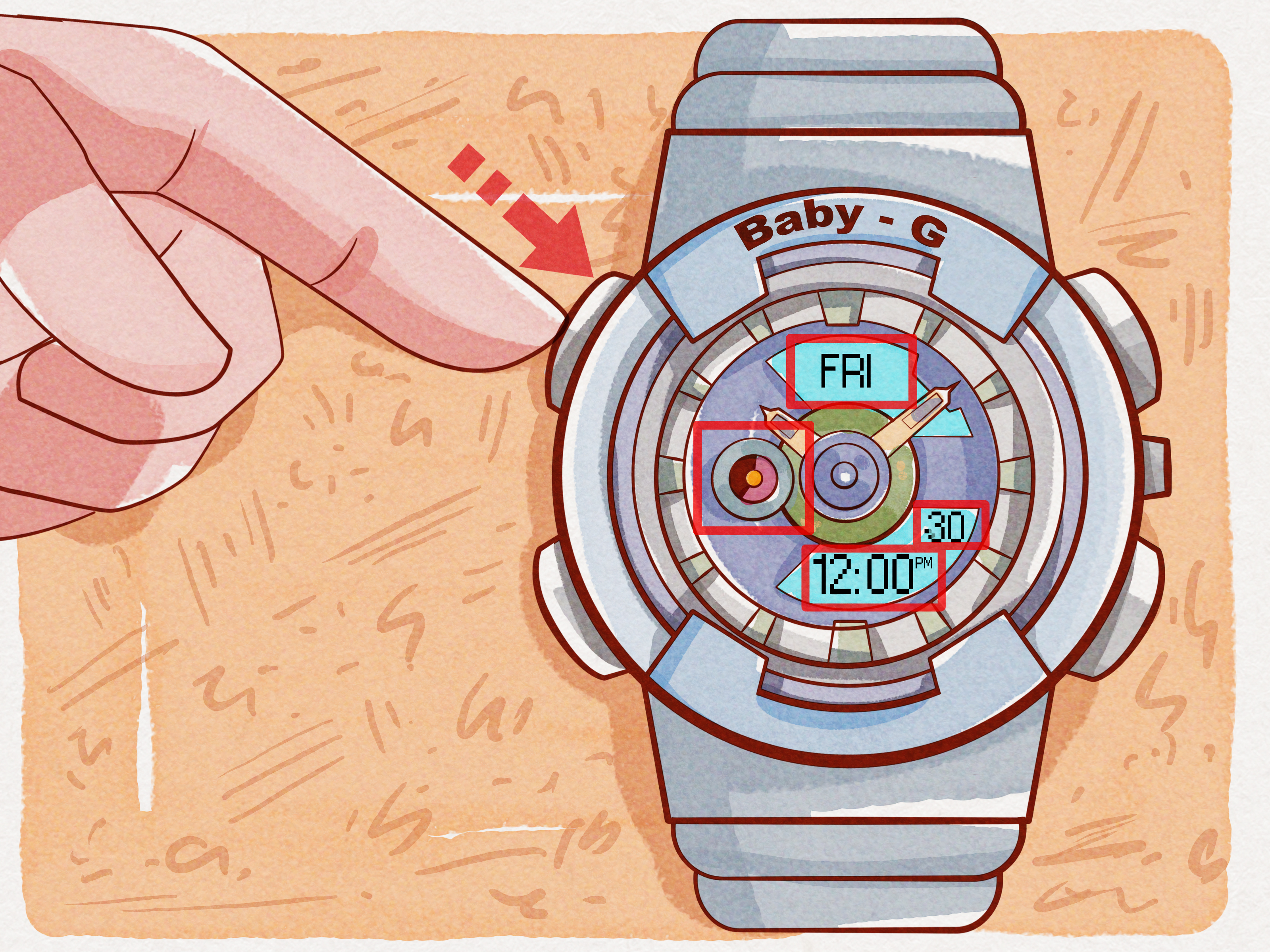 How to Set the Time on a Baby G Watch: 10 Steps