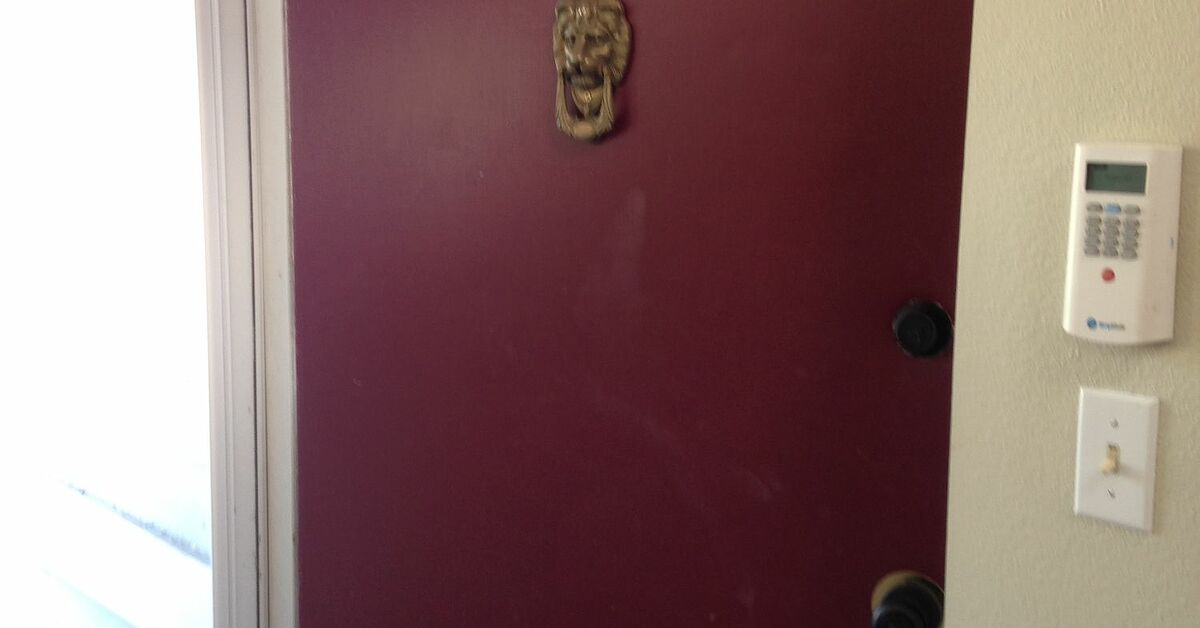 How to Make an Ugly Entry Door Update DIY