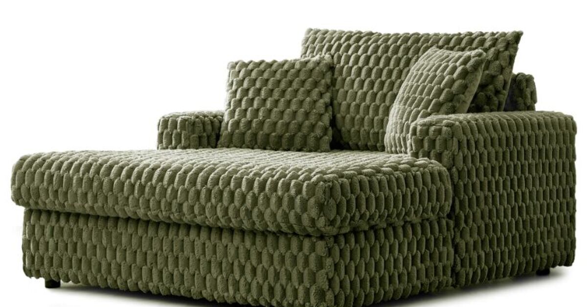 Get Cozy This Winter With the Primyhome Oversized Corduroy Chaise Sofa