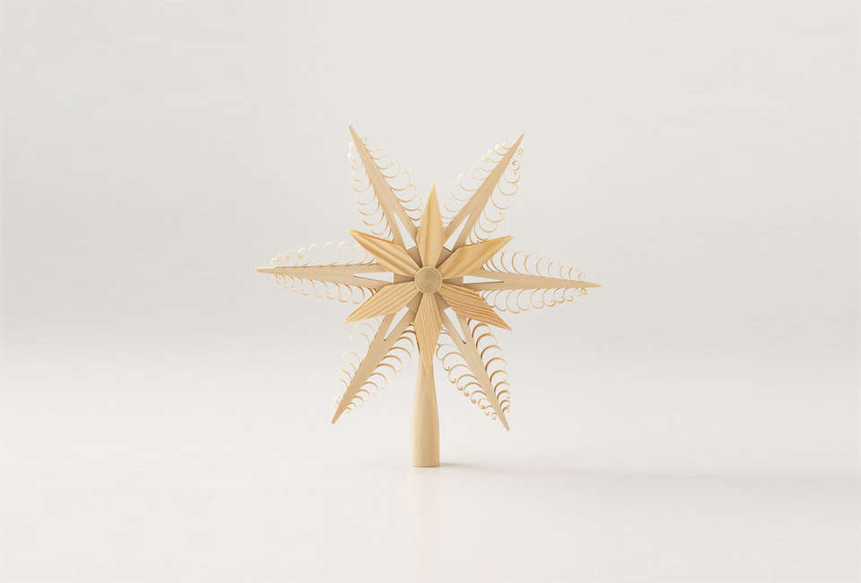 Wooden Folk Art Tree Topper