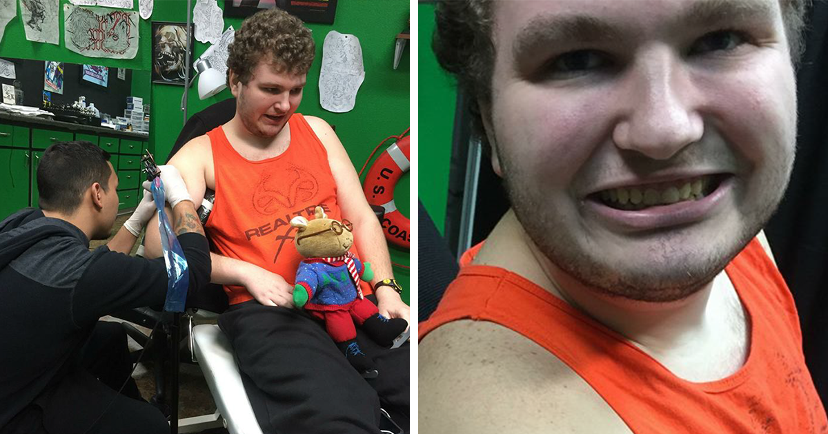 Autistic Man Finally Gets Dream Tattoo Even After More Than A Few Shops Refuse To Tattoo Him