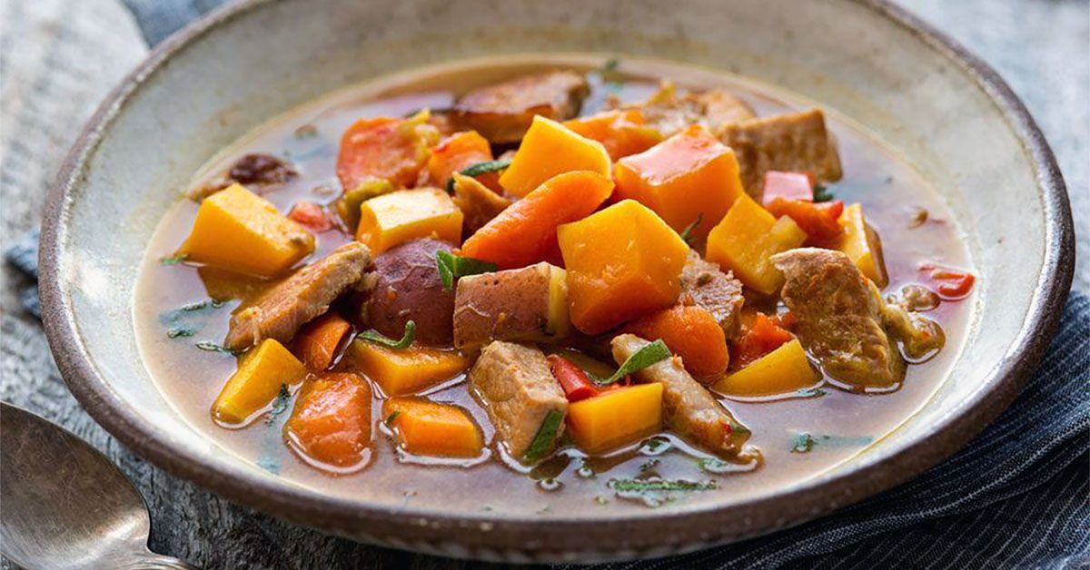 Instant Pot Pork and Winter Squash Stew