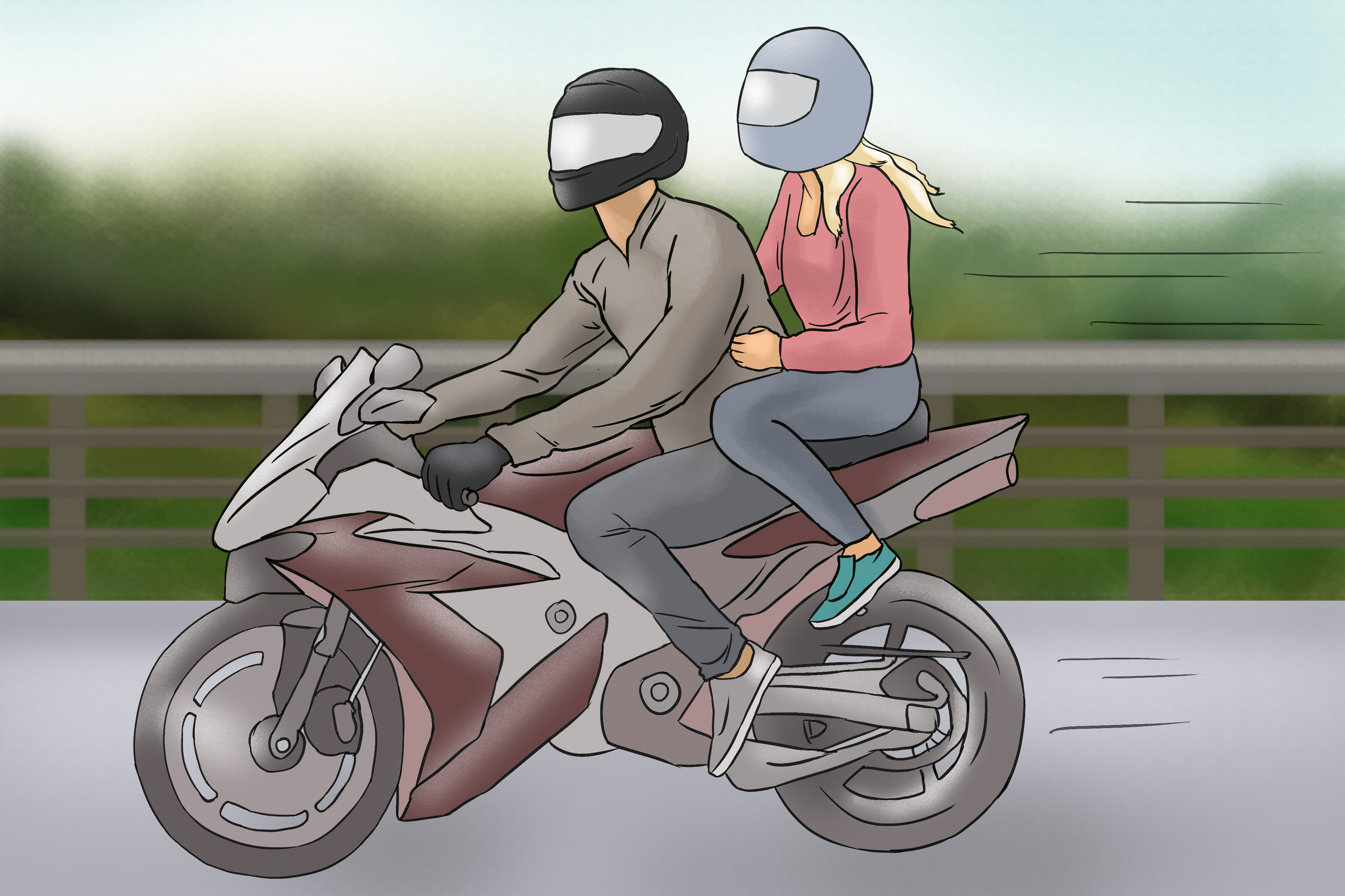 How to Ride on the Back of a Motorcycle