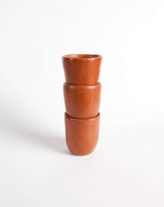 Red Clay Water Glass