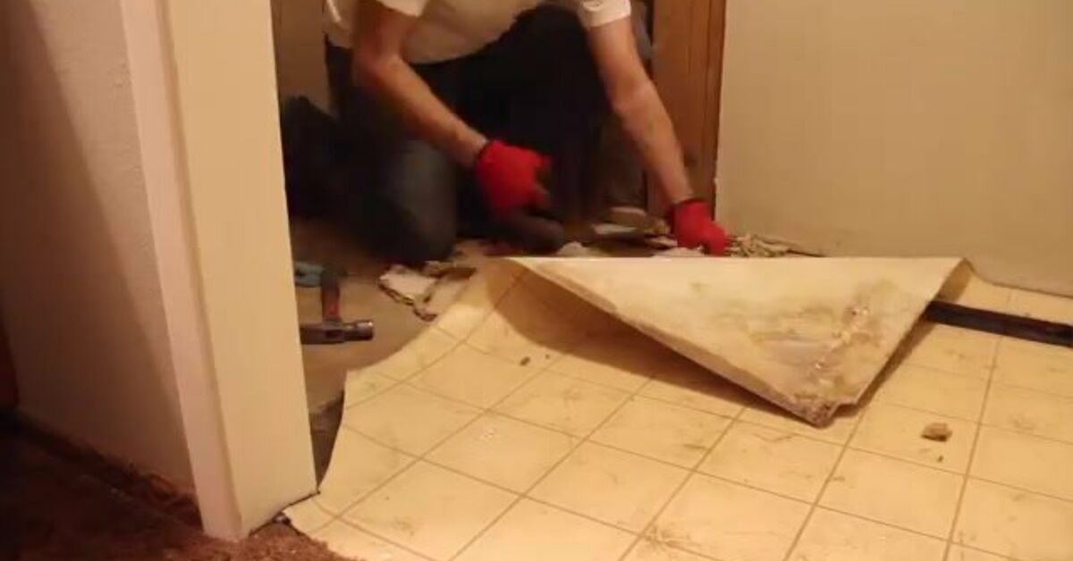 How to Remodel Old Bathroom Floor DIY