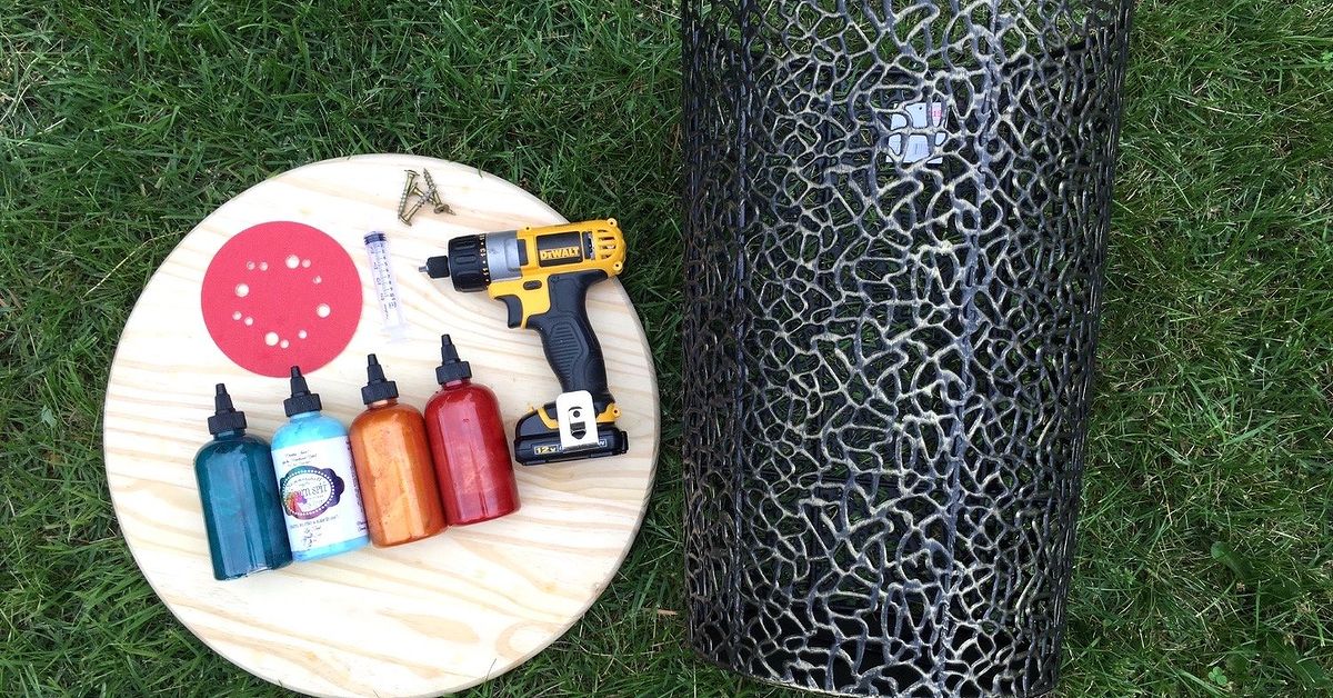 Turn A Wire Basket Into A Gorgeous DIY Table