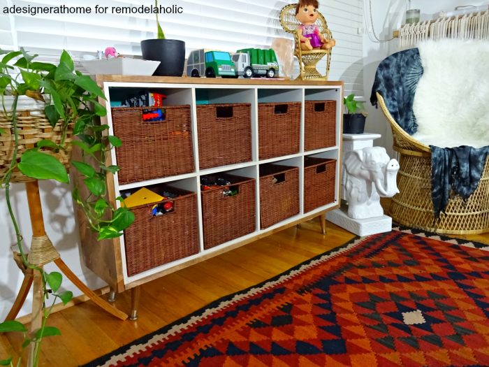 Easy IKEA Hack: Wood Wrapped Kallax Cube Shelf